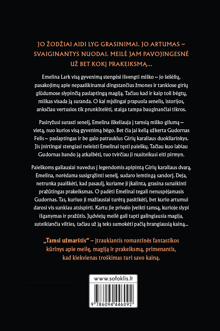 Tamsi užmarštis 1 Tamsi užmarštis 1